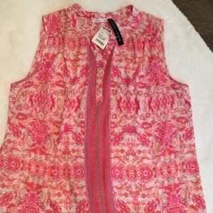 Womens 1X sleeveless Violet & Claire top NWT
